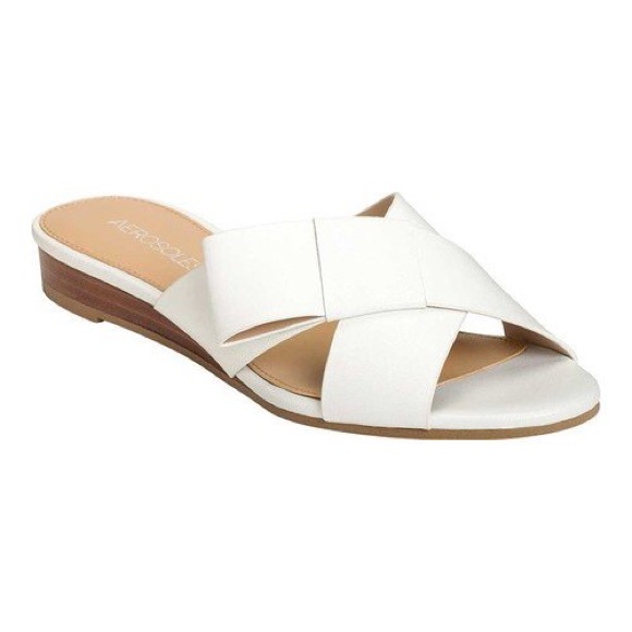 AEROSOLES Shoes - Aerosoles white bow sandals